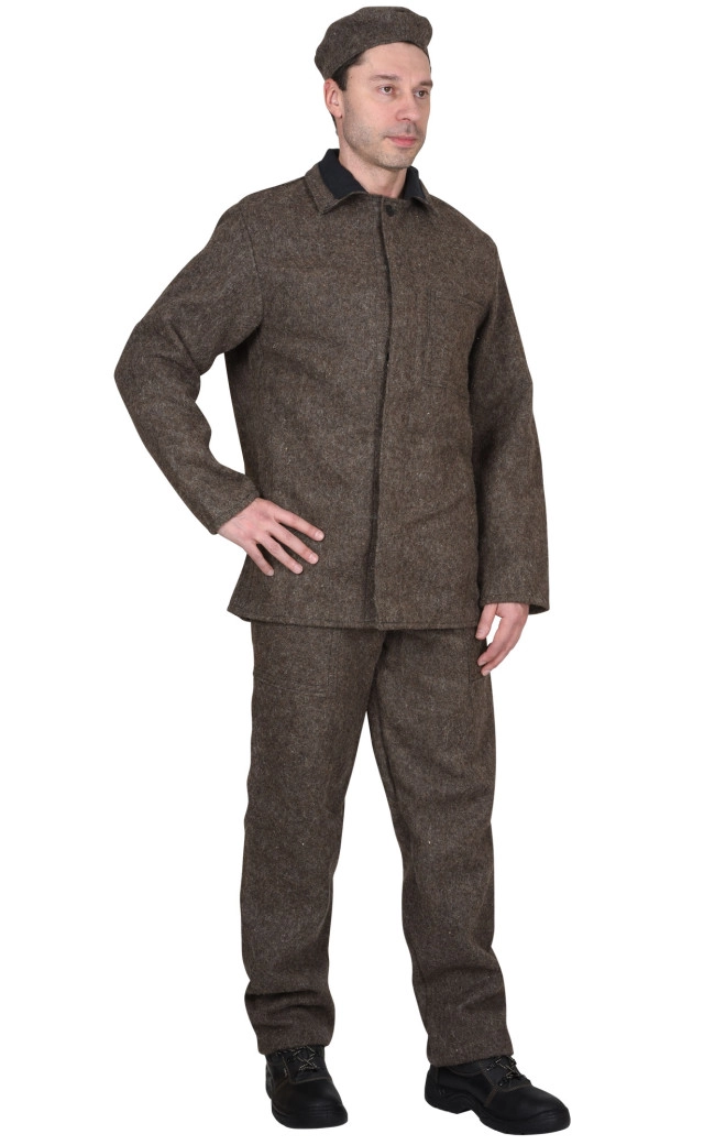 Костюм КЩС суконный: куртка, брюки и берет, 90% шерсть, 10% лавсан, 760 г/м2