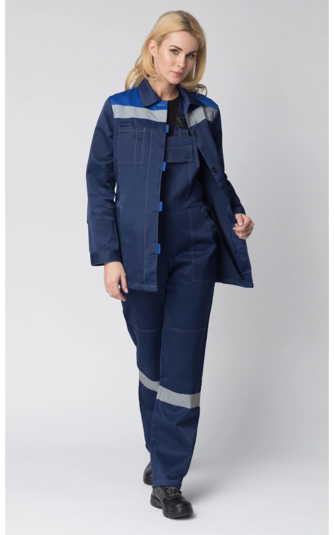 Костюм "ВЕСНА-2", куртка и п/к, тёмно-синий, 65% п/э, 35% х/б, 210 г/м2